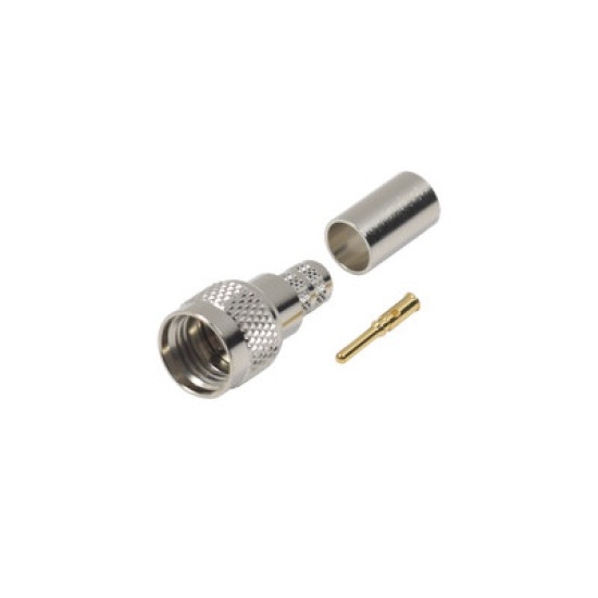 Conector Mini-UHF macho 50 OHM anillo plegable para LMR-240, RG-8/X, 9258, RFU-600-1X