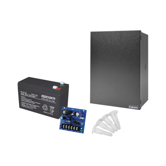 Kit Epcom de fuente de poder (SMP3) con transformador ps1640 y bateria de respaldo PL712, RT1640SMP3PL7