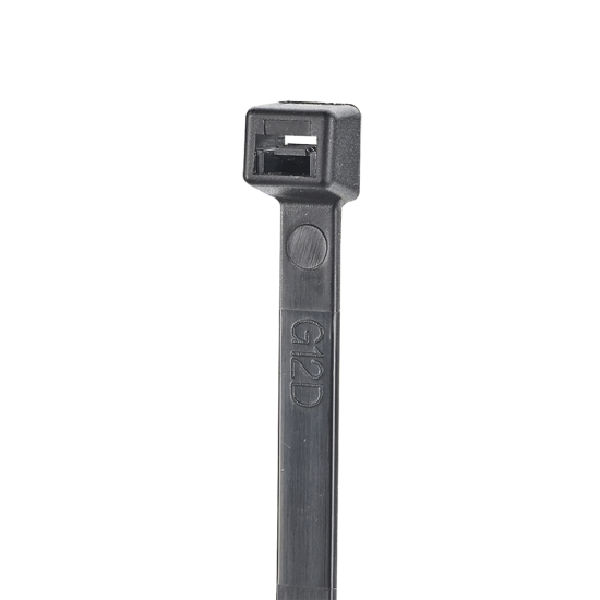 Paquete de 100pz Cincho de Nylon 6.6 StrongHold™, de 370mm de largo, Color Negro, Exterior Resistente a Rayos UV, S15-40-C0