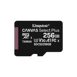 Memoria Micro SD 256GB Kingston Canvas Select Plus Clase 10 con Adaptador,  SDCS2/256GB