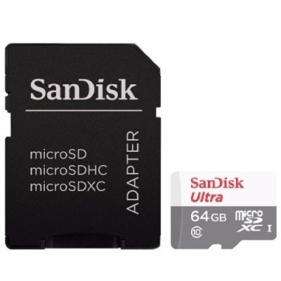 Memoria MicroSDHC ultra 64GB Sandisk SDSQUNB-064G-GN3MA