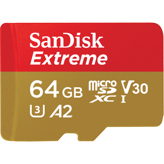Memoria MicroSDHC Sandisk Extreme 64GB CL10, SDSQXA2-064G-GN6MA