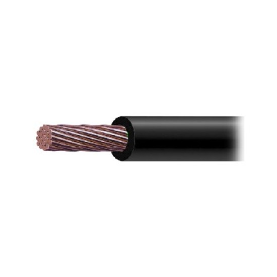Cable De Cobre Recubierto Indiana Thw-Ls / Calibre 2 / 0 / Awg / 19 Hilos / Negro, Sly-346-Blk