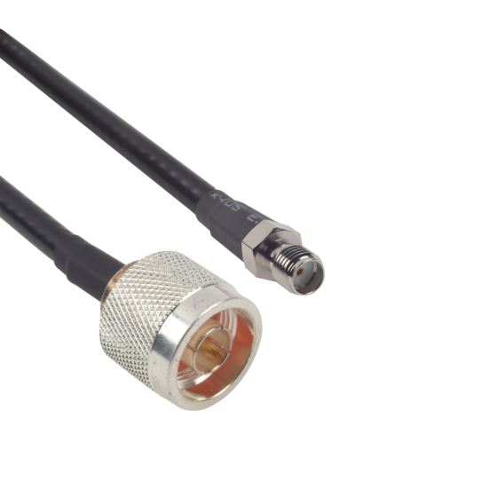 Cable LMR-240UF (Ultra Flex) de 60CM con Conectores N Macho y SMA Hembra, SN-240UF-SMAH-60