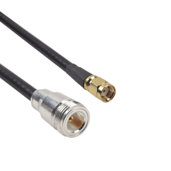Cable LMR-240UF (Ultra Flex) 60CM con Conectores N Hembra y SMA Macho Inverso, SNH-240UF-SMAI-60