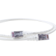 Cable Patch Cord SKINNY Siemon CAT6A, Blindado S/FTP, 5FT,28 AWG, Color Blanco, SP6A-S05-02