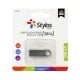 Memoria USB Stylos Tech 16GB 2.0 Metalica, STMUSB2B