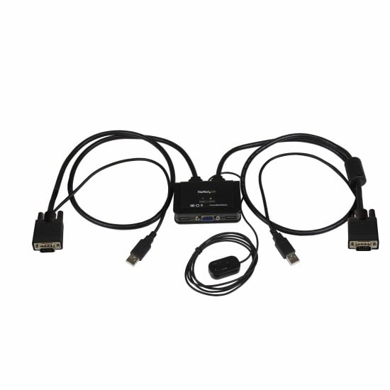 Switch Conmutador KVM de Cable con 2 Puertos VGA USB Startech SV211USB