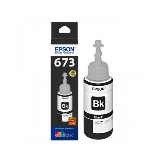 Botella de tinta negra Epson T673120 para L800