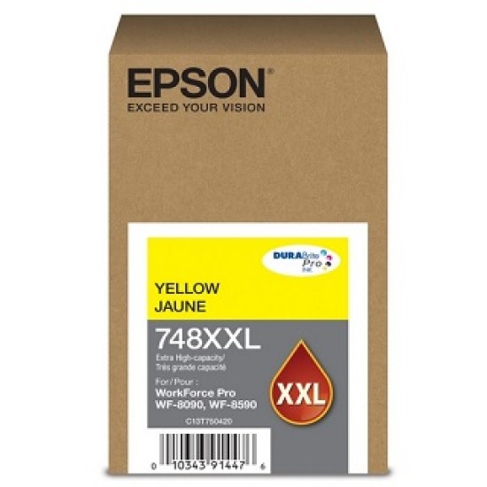 Cartucho de tinta Epson T748XXL amarillo para WF-6090/WF-6590