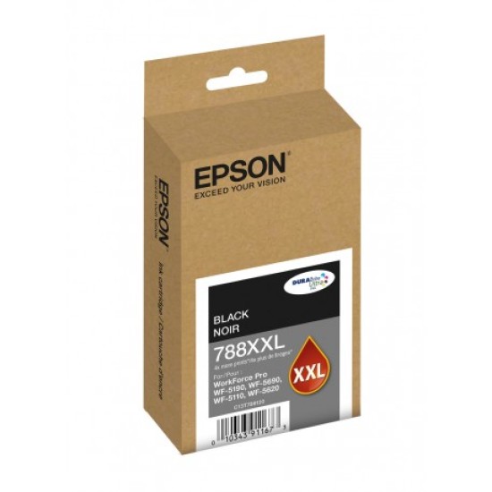 Cartucho de tinta Epson T788XXL120-AL, negro para WF-5190/5690