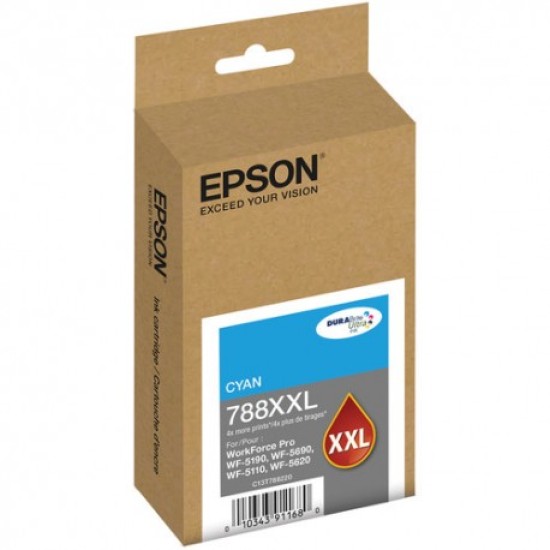 Cartucho de tinta Epson T788XXL220-AL cyan para WF-5190/5690