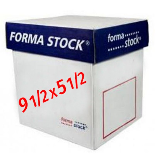 Caja c/1500 hojas papel formastock 9.5X5.5" blanco 2 tantos