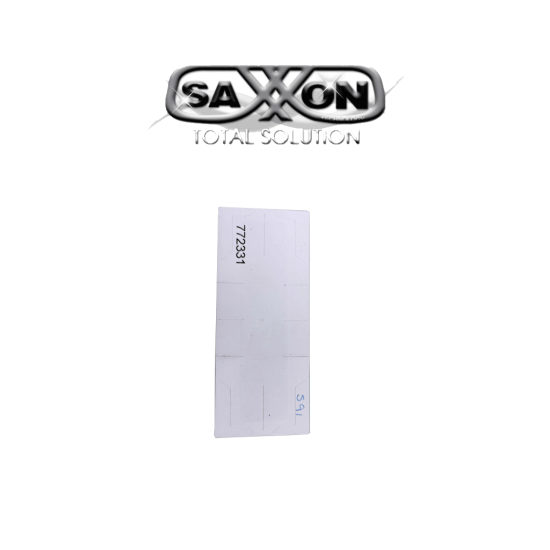 Tag de Papel Adherible Saxxon THF02, Altas Temperaturas, Compatible con AST151002 & AST151003