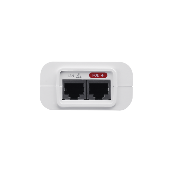 Adaptador PoE Ubiquiti de 48 VDC, 0.32 A puerto Gigabit, ideal para equipos UniFi, U-POE-AF