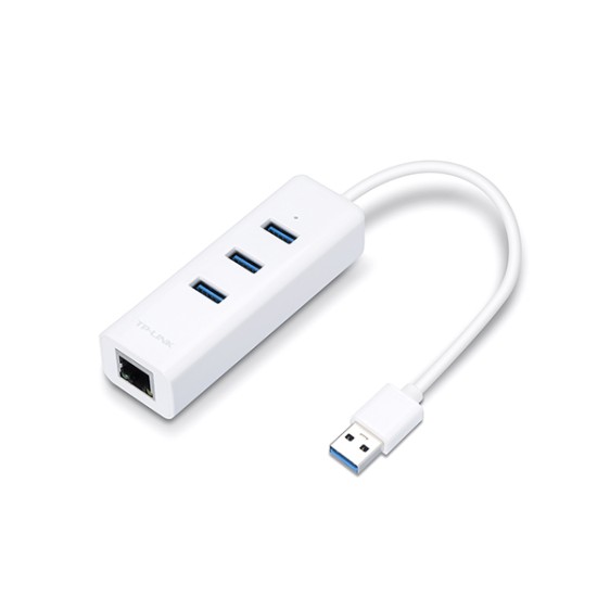 Hub de 3 Puertos USB 3.0 TP-Link UE330 con Adaptador Ethernet Gigabit