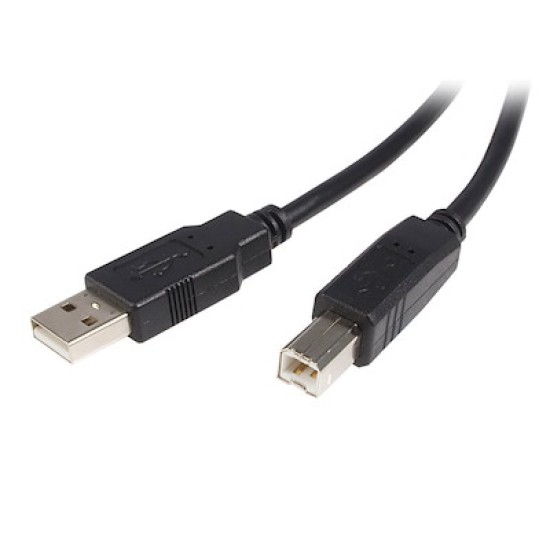 Cable USB de 3M para Impresora 1XUSB-A Macho-1XUSB-B Macho Startech Color Negro, USB2HAB3M