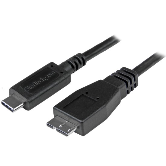 Cable USB 3.1 Type-C a micro USB-B macho Startech 1 metro negro, USB31CUB1M