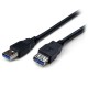 Cable extensión USB 3.0 de 1metro Startech USB3SEXT1MBK