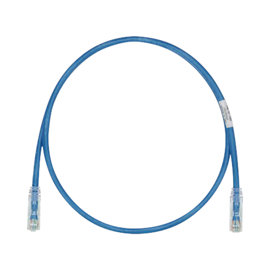 Cable de red Panduit TX6, UTP Cat6, 24 AWG, CM/LSZH, color azul, 1 metro, UTPSP3BUY