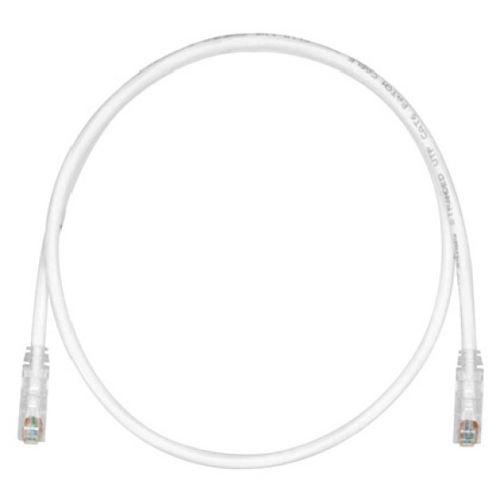 Cable De Parcheo Tx6 Utp Cat6 Panduit, 24awg, Cm / Lszh, Color Blanco Mate, 1metro, Utpsp3y