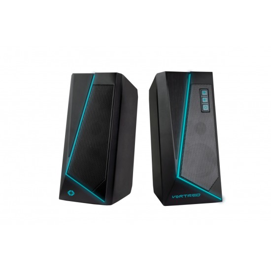 Bocinas Gaming Vortred Thunder V-930273 RGB Bluetooth/ 3.5MM Color Negro
