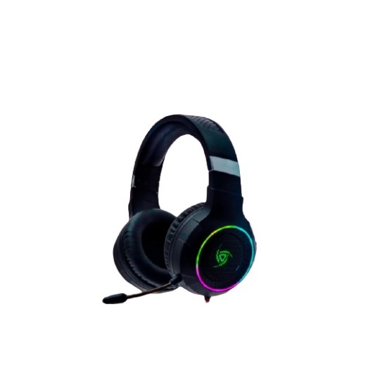 Diadema con Microfono Gamer VSG Shake 7.1 VG-HV967-7L RGB/ Alambrico/ USB/ Color Negro