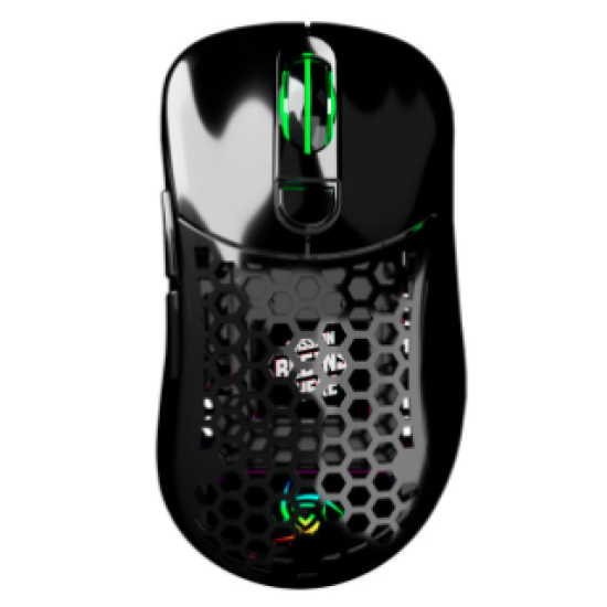 Mouse Inalambrico Gamer VSG Aquila Fly VG-WM551-BLK-GLO Optico RGB 16,000DPI Negro Brillante