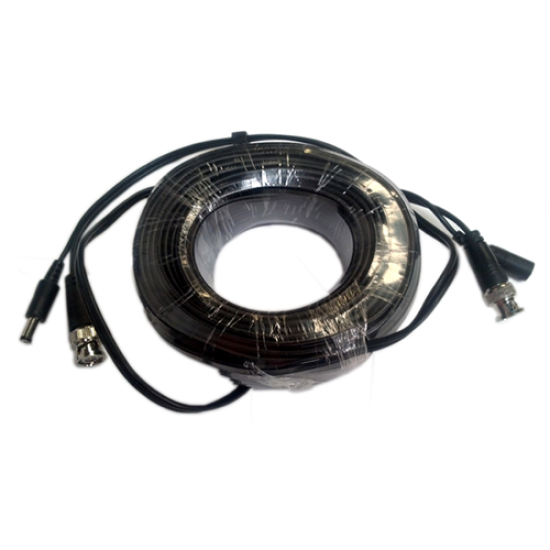 Cable de video y energía Saxxon de 20mts / BNC macho / 1conector M y 1conector H DE energía / recomendable para cámaras HD, WB0120C