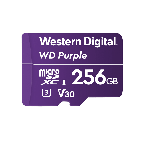 Memoria Micro Sdxc Western Digital Purple Wdd256g1p0a Videovigilancia 24, 7 Clase 10