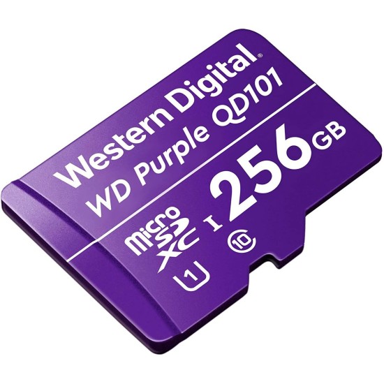 Memoria Microsd XC 256GB Western Digital Para Videovigilancia, WDD256G1P0C