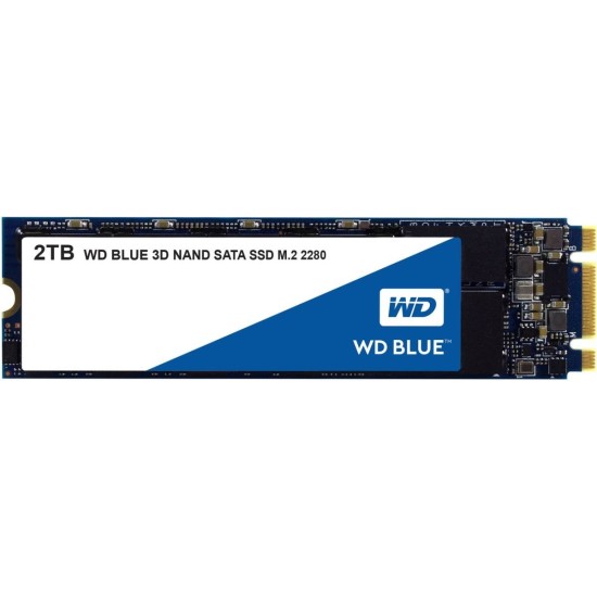 Unidad estado sólido SSD WD Blue M.2 2280 2TB SATA 3, WDS200T2B0B