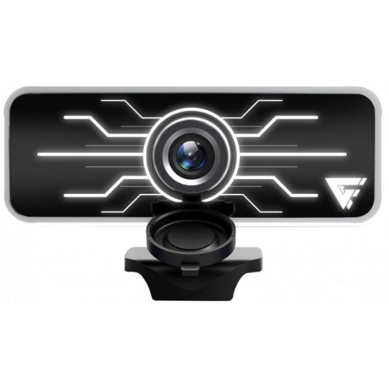 Webcam Gamer Factor WG400, 1080P, Led, 30 FPS, USB, Negra