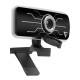 Webcam Gamer Factor WG400, 1080P, Led, 30 FPS, USB, Negra