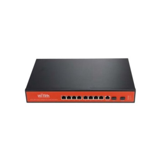 Switch WI-TEK Gigabit Ethernet PMS310GF-UPS-PLUS 8 Puertos POE 10/100/1000MBPS+2 Puertos SFP