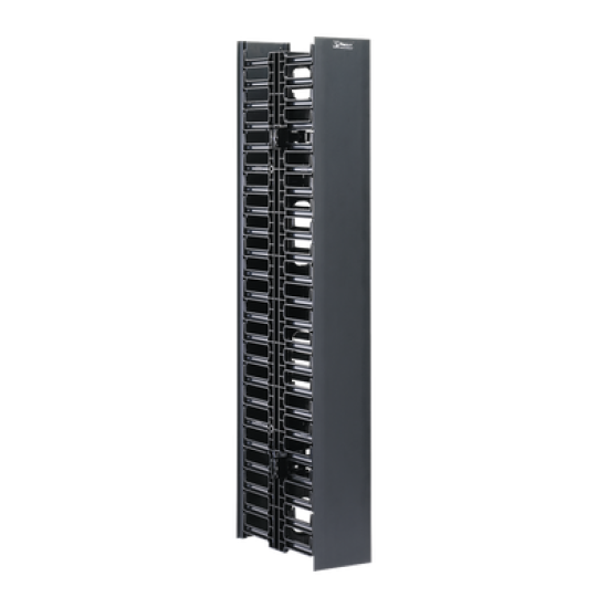 Organizador vertical cable doble para rack abierto, WMPVHC45E