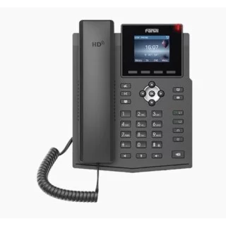 Telefono IP Empresarial Fanvil X3SP-V2 para 4 Lineas SIP, con LCD 2.4" a Color, Opus y Conferencia de 3 Vias, POE
