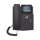 Telefono Empresarial IP Estandares Europeos Fanvil X3U Para 6 Lineas SIP con Pantalla LCD a Color, Puertos Gigabit, IPV6, Opus y Conferencia de 3 Vias, POE/DC