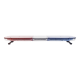 Barra de luces LED Epcom de 46" rojo/azul con control de tráfico en color ámbar, ideal para equipar unidades de vialidad, X67-RBA