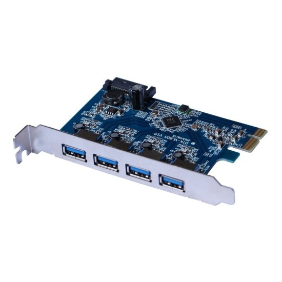 Tarjeta PCI Express con 4 puertos USB 3.0, X-Media XM-UB3204
