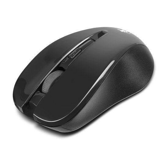 Mouse inalámbrico Xtech negro XTM-300, 4 botones