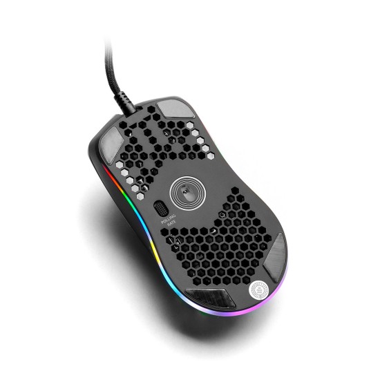 Mouse gamer Yeyian YMG-24310 negro USB links 3000/RGB/ 6 botones