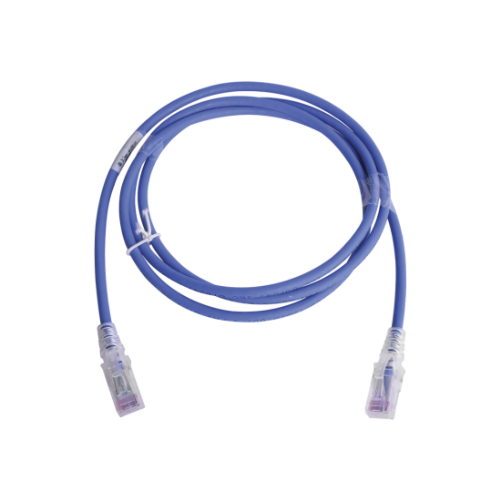 Cable de red Siemon MC6 modular cat6 UTP CM/LS0H, de 1.5 metros color azul, versión bulk, MC6-05-06B