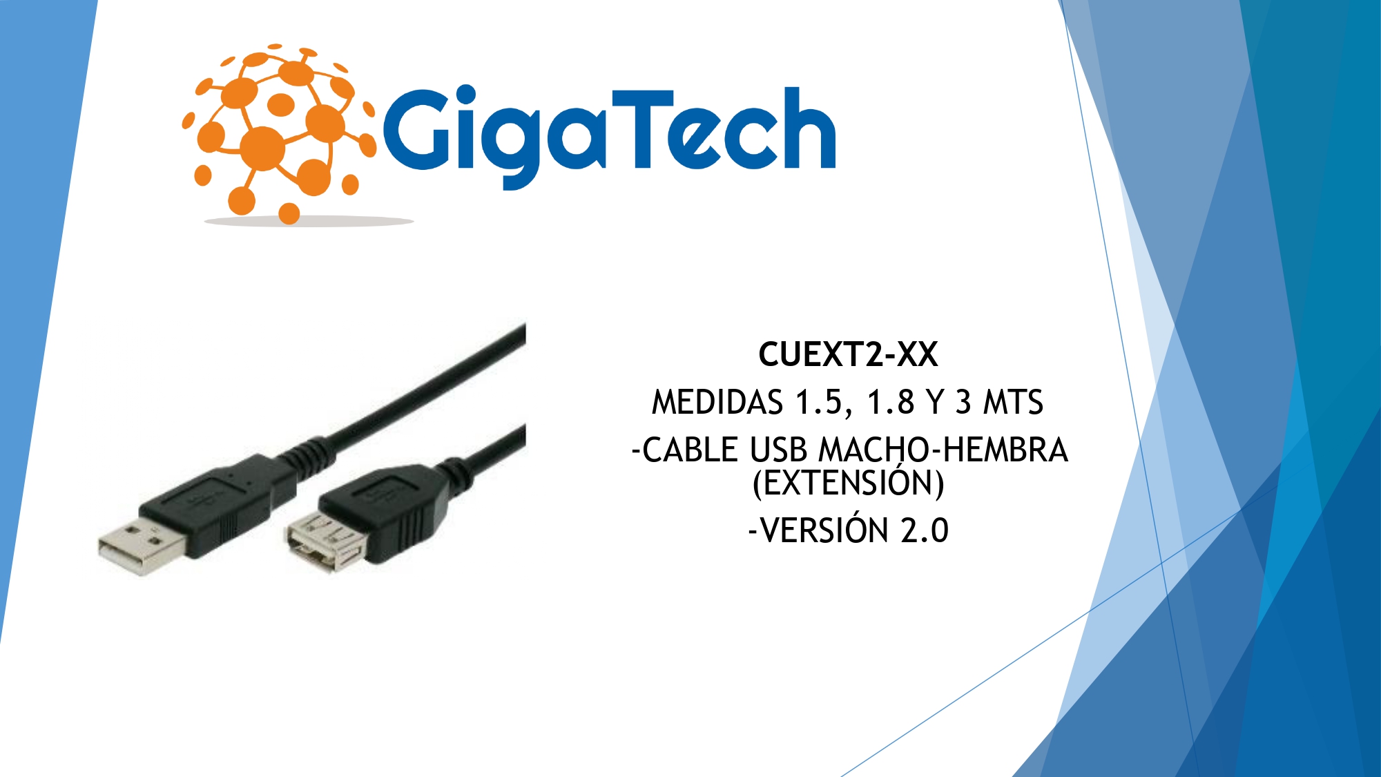 Cable Extensión Usb 3.0 De 3 Metros Macho Hembra Version 4k - HEPA