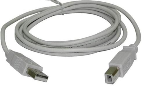 Cable USB A-B p/impresora de 3.0 metros Manhattan 317863 gris