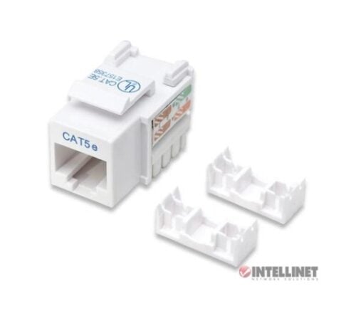 Conector Jack RJ45 Categor&iacute;a 5e Intellinet 210355 blanco