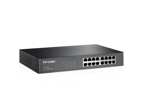 Switch Gigabit TP-Link TL-SG1016D 16P 10/100/1000MB No Administrable, para rack