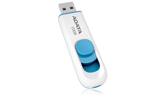 Memoria USB 16GB Adata C008 blanco/azul AC008-16G-RWE