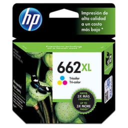 Cartucho de tinta HP 662XL tricolor CZ106AL