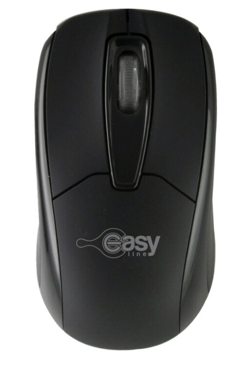 Mouse óptico alámbrico Easy Line negro USB EL-993377 1000DPI